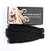 ABH AMAZINGBEAUTY HAIR Afro Curly Clip in Hair Extensions Real Human Hair 4A 4B Curly Clip ins for Black Women 120g 7 Pieces 17 Clips, #1B Natural Black 22 Inch