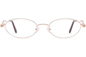 VANLINKER Fashion Designer Blue Light Glasses for Woman Y2K Small Oval Rose 2025 Clear Lens Metal Frame VL9906