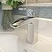 JAKARDA Waterfall Single Handle Bathroom Sink Faucet One Hole Mounted Chrome