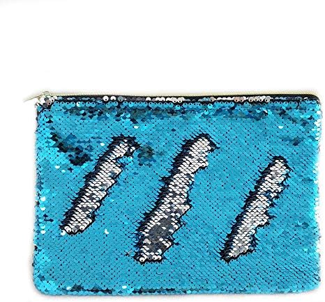 FanRich Ladies Fashion Unicorn Sequin Coin Cards Holder Purse Wallet Pencil Pouch