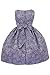 Little Girls Gorgeous Metallic Embroidered Jacquard Gown Flowers Girls Dresses