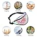 Mounchain Waist Packs By Women's Shiny Laser Holographic Waist Fanny Packs with Adjustable Waistband-Smartphone Money Coins Keys Passport Holder Transparent