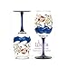 C.R. Gibson 16-Ounce Acrylic Wine Glasses, By Lolita, Set of 2, BPA Free, Measures 3.5