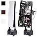 Best Choice Products Full Length Standing LED Mirror, Jewelry & Makeup Storage Cabinet Armoire w/ Interior & Exterior Lights, Lockable Magnet Door, Touchscreen, Velvet Lining, Shelves, Drawer - Black