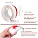 TRSCIND 2 Pack Door Draft Stopper Under Door Insulator Door Draft Stopper, Door Noise Stopper and Soundproofing Door Weather Stripping (White 2