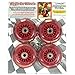 Wiggle Car Polyurethane Replacement Wheels - Red
