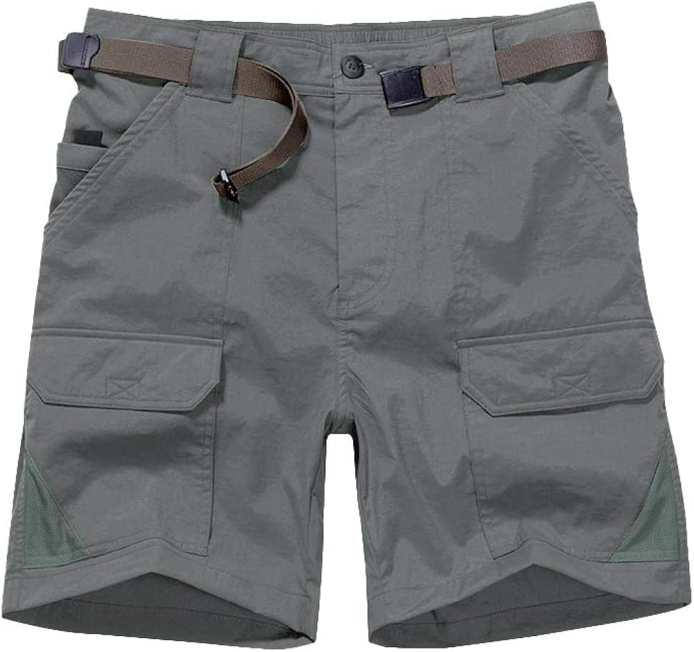 Mens Outdoor Casual Expandable Waist Lightweight Water Resistant Quick