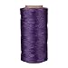 Selric [32 Colors Available] 150D 0.8mm 284Yards Flat Waxed Thread Hand Stitching Cord Leather Craft Tool Leather Stitching Sewing (Purple)