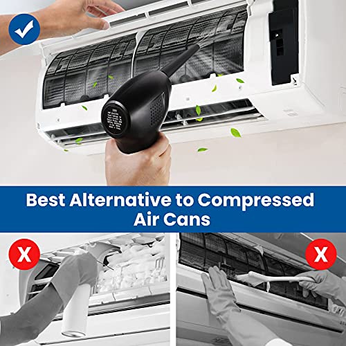 Air Duster Cordless Compressed Electric Duster Computer Cleaning Duster Rechargeable 15000mAh Air Blower 10W Powerful 45000 RPM Replaces Compressed Air Cans for Computer, Keyboard, Car, Pet House