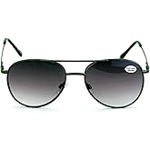 V.W.E. Classic Metal Reading Glasses - Spring Hinge Tear Drop Reader