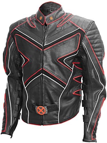 Xport Designs X:Men Wolverine Fashion Leather Jacket (Large, Red)