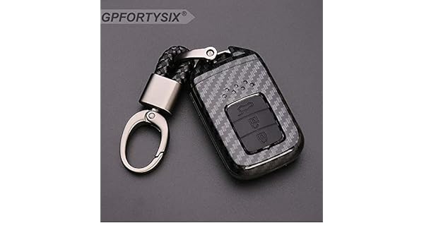 Fit For Honda Accord 2018 Carbon Fiber Style Smart Key Case Cover Holder Trim
