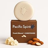 Pacific Spirit Conditioner Bar - Moisturizing for All Hair Types, with Almond Oil & Honey, Lightweight, SLS & Sulfate-Free, Vegan, Travel-Size, Zero Waste - 2.12 oz, 80-100 Washes