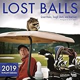 Lost Balls 2019 12 x 12 Inch Monthly Square Wall Calendar by Hachette, Golf Tough Shot Fun Humor (Mu by