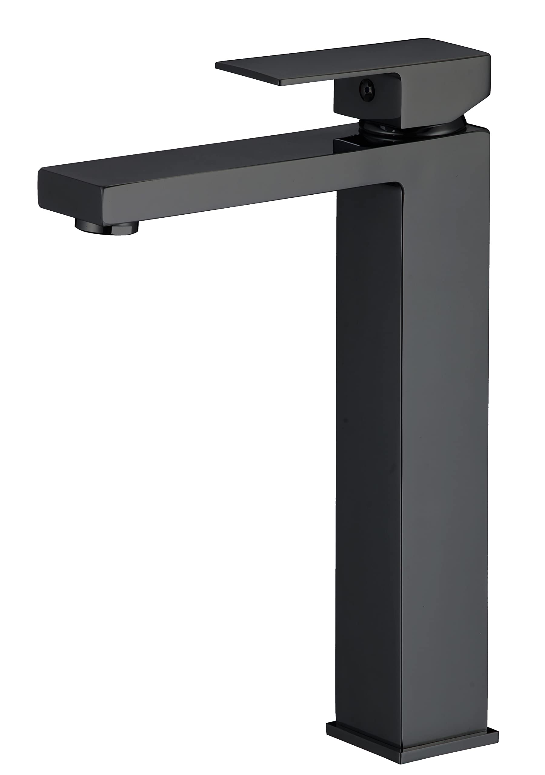VALAZ Pica Safe Series Square Sink Tap with High Single-Lever Mixer Tap Matt Black