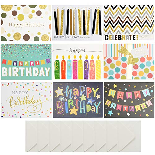 Greeting Cards Assortment 26 Unique Assorted Cards for All Occasions w/Greetings Inside and Card Organizer with Envelope Birthday Thank You Wedding and More