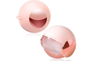 MEIQIHOME 2 Pack Washable Reusable Gel Lint Roller Ball for Pet Hair, Portable Dog Cat Pet Hair Remover for Clothes, Sticky Cleaner, Dust Fuzz Fur for Travel Household (Pink)