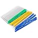 Bestsupplier 50 Pcs Clear Plastic Mesh Zip Document Pouches Zip File Folders with A5 Size Paper, 5 Color