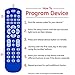 GE Universal Remote Control, Backlit, for Samsung, Vizio, Lg, Sony, Sharp, Roku, Apple TV, RCA, Panasonic, Smart TVs, Streaming Players, Blu-Ray, DVD, Simple Setup, 4-Device, Blue, 45764thumb 4