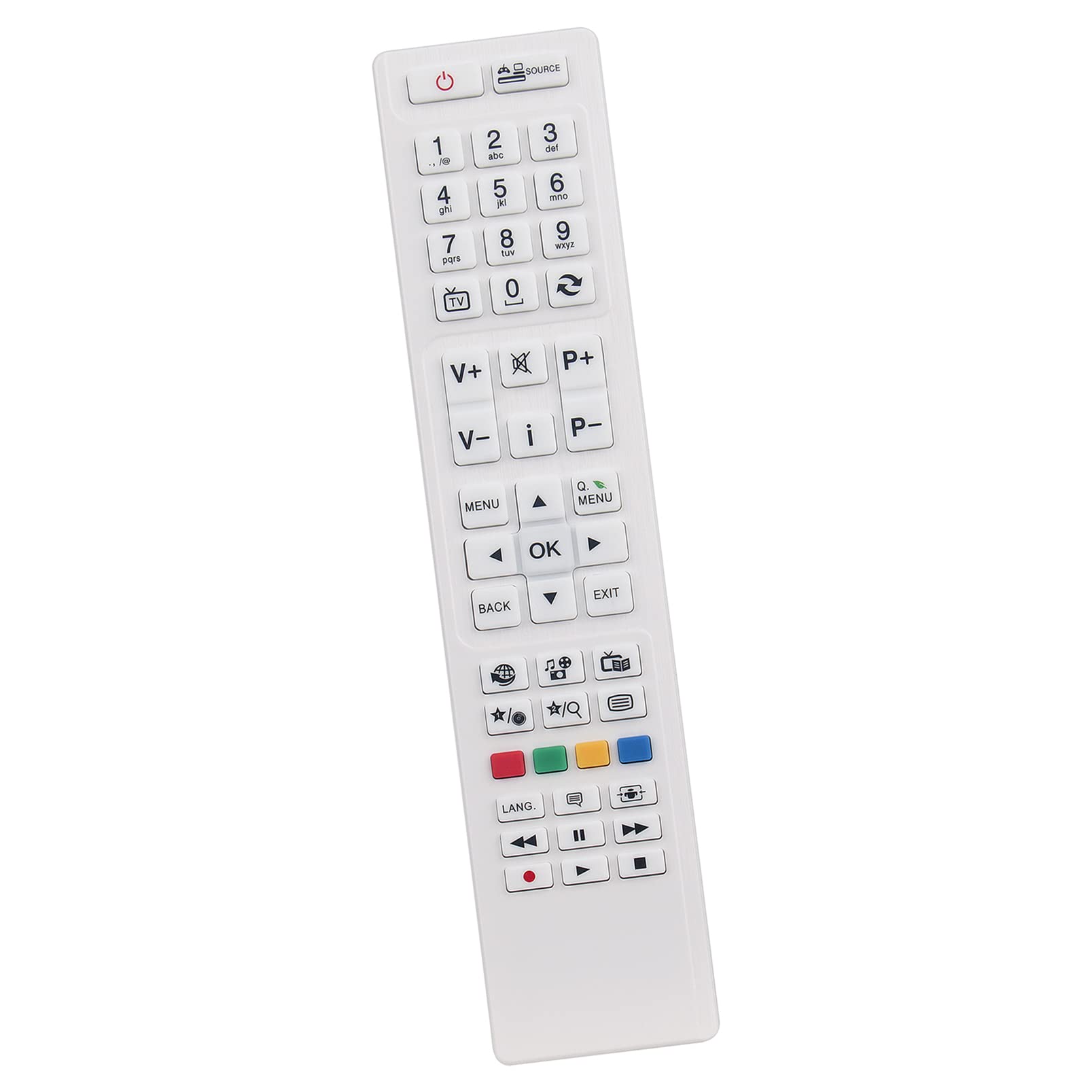 ALLIMITY RC4847 Replace Remote Control fit for Telefunken Luxor LED32HB XH24A100-GRAU XH20A101D-W XF32A201D-W XH28D101-W XH24A100DW TE22272B30CXGW XH20A101-W XF32B301-W TE22WHB35TXG XH20D101D-W