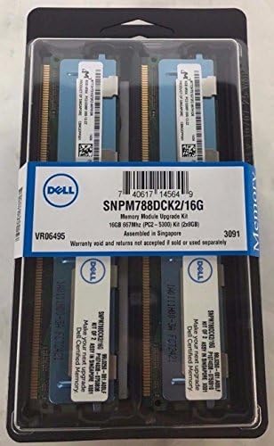 NEW SEALED DELL ORIGINAL SNPM788DCK2/16G DDR2 667 16GB 4RX4 FBDIMM KIT (8G X2) - FOR SERVER ONLY