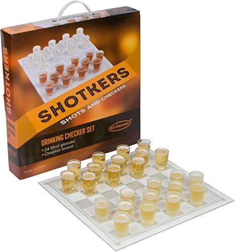 EZ Drinker SHOTKERS Shot Checkers Game, Clear