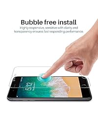 [3 Pack] L K Protector de pantalla para iPhone 7 Plus iPhone 8 Plus, [instalación del marco] vidrio templado dureza 9H, garantía de por vida de reemplazo