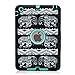 iPad mini/2/3 Case, Hocase Shockproof Hybrid Dual Layer Hard Rubber Protective Case with Cute Pattern Design for Apple iPad mini 1st/2nd/3rd gen 7.9-inch - Black Elephant / Teal