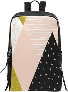 black and gold pink backpack