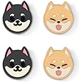 GeekShare Cute Animal Theme Thumb Grip Caps,Compatible with Switch/OLED/Switch Lite,Soft Silicone Joystick Cover,4PCS - Shiba Inu