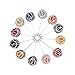 TOPTIE Lapel Pin Flower Boutonniere for Suit Rose for Wedding (Pack of 12)-SET6