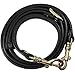 SaSarili Adjustable Replacement Cross Body Handbag Purse Strap Black 0.6 inch wide, 43-51 inch long with Brass Tone Hardware
