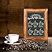 Rustic Torched Wood Tabletop Chalkboard / Vintage Wedding Table Sign / Small Kitchen Countertop Memo Board / Antique Wooden Frame (9.5” x 14” Inches)