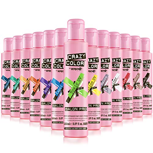 Crazy Color Hair Dye Vegan and CrueltyFree Semi Permanent Hair Color Temporary Dye for Pre