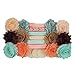 Peachy Keen - Mini DIY Headband Kit - Makes 12 Single or 6 Double Headbands - Baby Shower Headband Station - Fashion Headbands for Birthday Party & Baby Shower Games