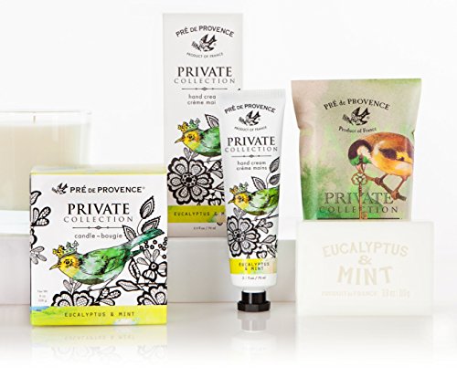 Pre de Provence Private Collection Fragrant Candle - Eucalyptus and Mint