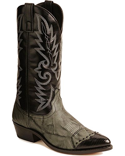 Laredo Men's Flagstaff Western Boot,Grey/Black,10 EW US