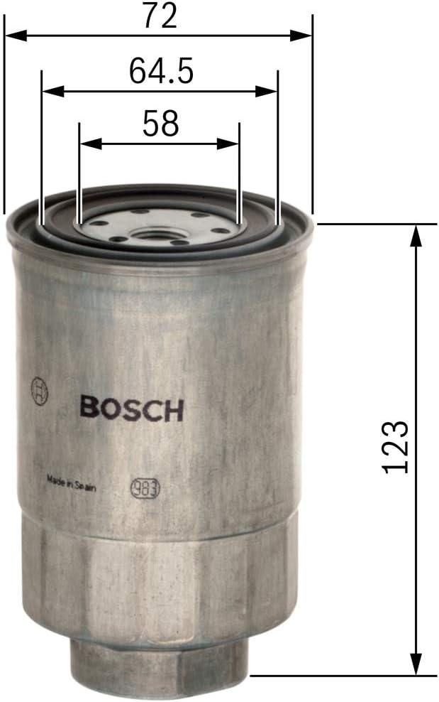 Bosch N4440 Car Diesel Filter - Separates Particles and Water from Fuel - Protects the Injection System - Image 3
