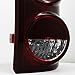 AKKON - For Dodge Dakota Dark Red Rear Tail Lights Brake Lamps Driver Left + Passenger Right Replacement Pair