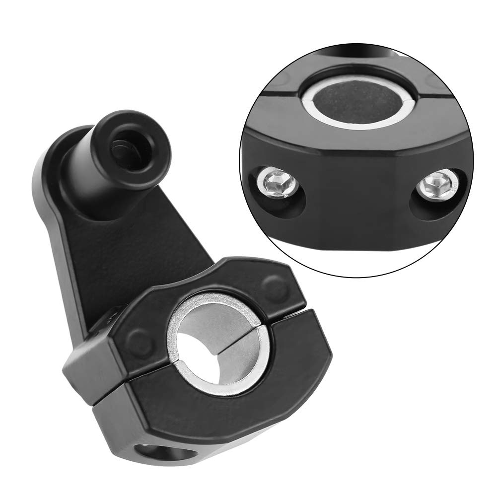 Motorcycle Handlebar Clamps 12mm or 28mm CNC Handlebar Riser in Adapter Holder Clamp for XR650L V-Strom GS1150 and 1100 F650GS Twin and KLR and DRZ (Black)