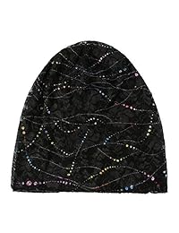 Gorro de algodón para mujer Lolias 3 unidades, gorro ligero de encaje turbante, sombrero suave para dormir