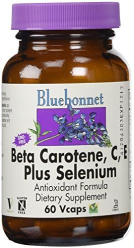 BlueBonnet Beta Carotene C and E Plus Selenium Vegetarian Capsules, 60 Count by Blue Bonnet