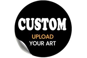 Custom Stickers - Personalized Labels for Weddings, Birthdays & Business Logos. Waterproof, Fade, Heat & Cold Resistant. Pack