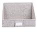 Internet's Best Open Cloth Storage Bin - Closet Shelf Storage Box - Organize Sheets Blankets Towels Sweaters Scarfs - Grey (2 Pack)