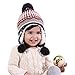 Home Prefer Boys Girls Kids Christmas Hats Soft Brocade Knitted Cap Cute Ear Flap Beanie with Pom M