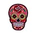 Babycola's Mum 8 PCS Punk Patches, Skull Patches, Mexican Sugar Skull Embroidered Iron on Patch, Assorted Color