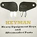 Pair (2 keys) Keyman CAT Caterpillar Heavy Equipment Key-Battery Key-key for Caterpillar, Komatsu, International, Part Number 8H5306