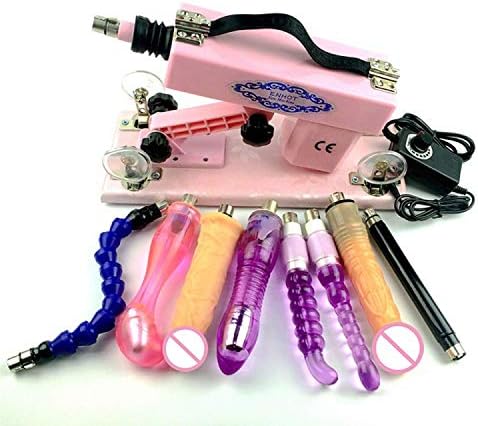 Machine with 6 Free Toy Au EU USA UK Automatic Retractable P-Umping Machine Products Tshirt，Pink Machine
