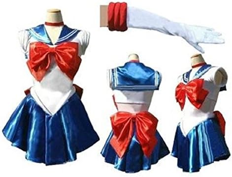 ShonanCos Sailor Moon Costume Cosplay Uniform Fancy Dress Up (X-Large, Blue)