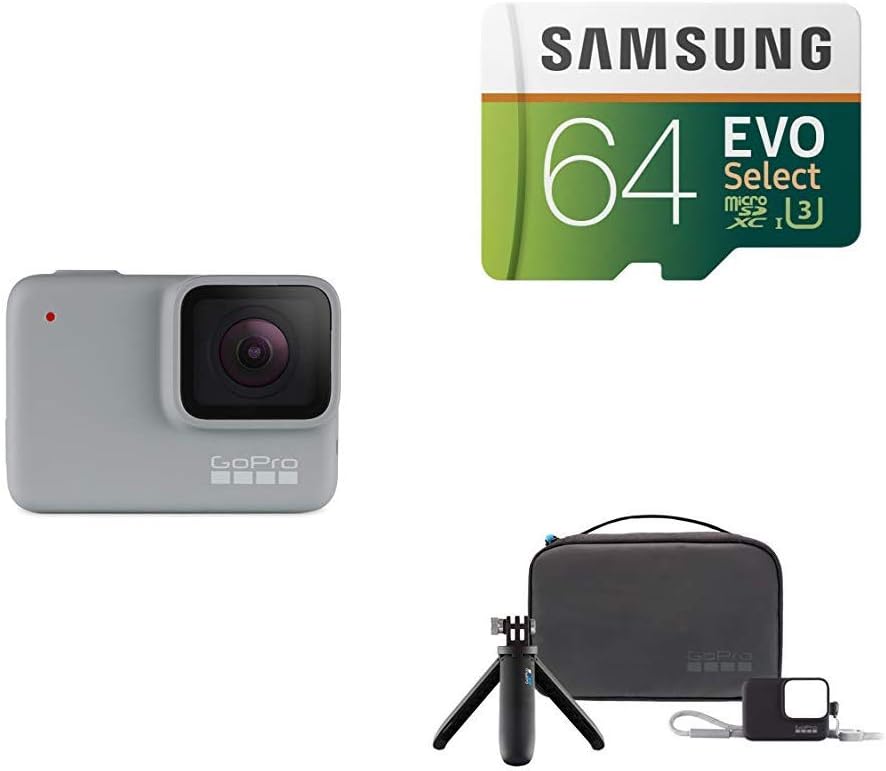 Gopro Hero7 White Travel Kit 64gb Microsd Bundle Amazon Ca